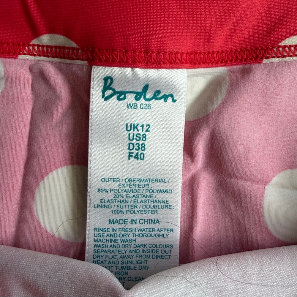 Boden Retro Women's Polka Dot Tankini Top & Briefs Set - Picture 2 of 7